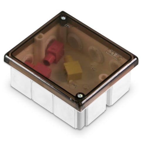 ⁨Puszka instalacyjna, izolacyjna, odgałęźna, 10-wlotowa, n/t, z dławicami D-16, IP54, wymiar 8095, z pięcioma zaciskami 1x4mm2⁩ w sklepie Wasserman.eu