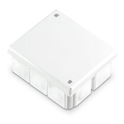 ⁨Puszka instalacyjna, izolacyjna, odgałęźna, 10-wlotowa, n/t, z dławicami D-16, IP54, wymiar 8095, z pięcioma zaciskami 1x4mm2⁩ w sklepie Wasserman.eu