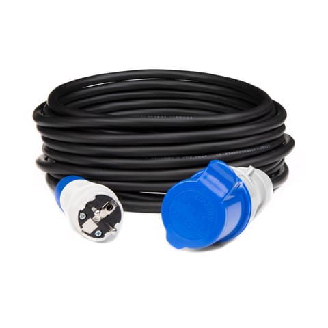 ⁨PS ADAPTER REDUCTION CAMPING CEE 16A 3P X1 230V EXTREM 3X2,5 H05RR-F 15 M IP44. (1LM)⁩ at Wasserman.eu