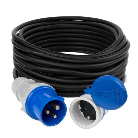 ⁨PS ADAPTER REDUCTION CAMPING ADAPTER 16A 3P 1X 230V EXTREM 3X2,5 H05RR-F 5 M IP44. (1LM)⁩ at Wasserman.eu