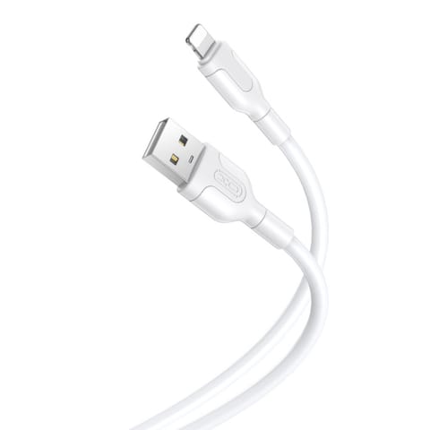 ⁨Xo kabel nb212 usb – lightning 1,0 m 2,1a biały⁩ w sklepie Wasserman.eu