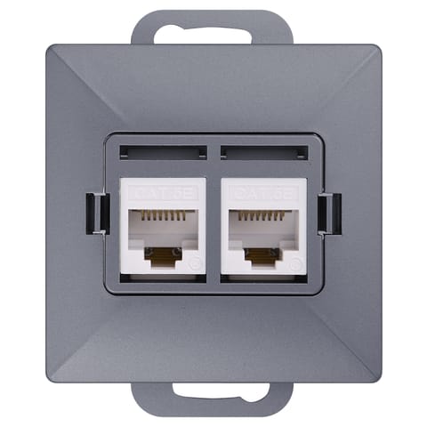 ⁨Gniazdo telefoniczne p/t 2x8pin zacisk krone lsa+ (moduł)⁩ w sklepie Wasserman.eu