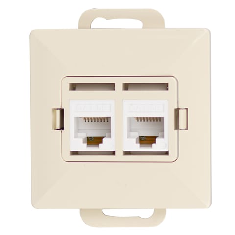 ⁨Gniazdo telefoniczne p/t 2x8pin zacisk krone lsa+ (moduł)⁩ w sklepie Wasserman.eu