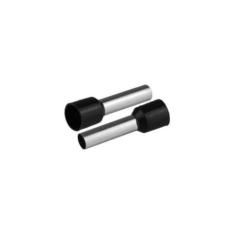 ⁨Końcówka tulejkowa izolowana do przewodów 1x10mm2; dł tulejki 27,5mm czarny  20 szt.⁩ w sklepie Wasserman.eu