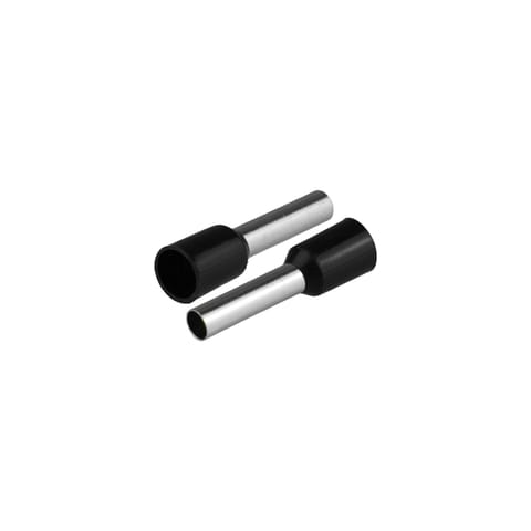⁨Końcówka tulejkowa izolowana do przewodów 1x4mm2; dł tulejki 19,5mm czarny  20 szt.⁩ w sklepie Wasserman.eu