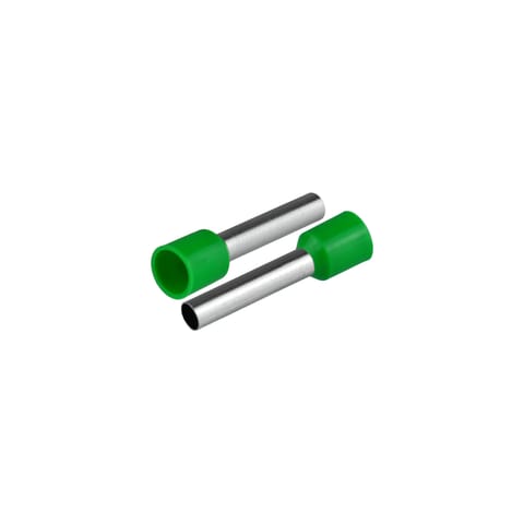 ⁨Końcówka tulejkowa izolowana do przewodów 1x6mm2; dł tulejki 26mm zielony  50 szt.⁩ w sklepie Wasserman.eu