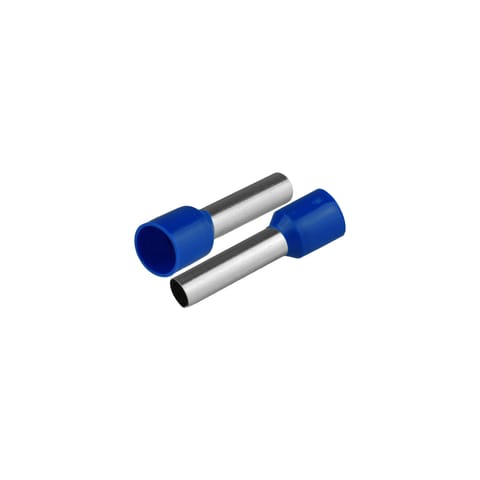 ⁨Końcówka tulejkowa izolowana do przewodów 1x10mm2; dł tulejki 27,5mm niebieski 50 szt.⁩ w sklepie Wasserman.eu