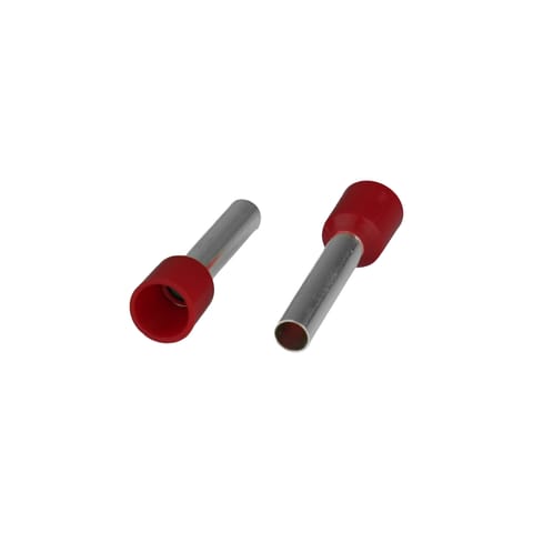 ⁨Końcówka tulejkowa izolowana do przewodów 1x6mm2; dł tulejki 26mm czerwony  50 szt.⁩ w sklepie Wasserman.eu