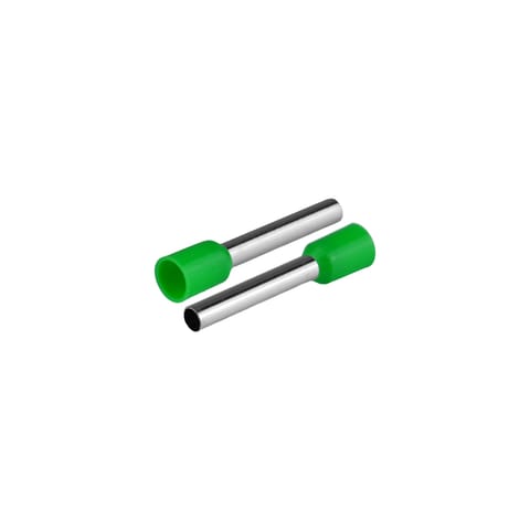 ⁨Końcówka tulejkowa izolowana do przewodów 1x4mm2; dł tulejki 25,5mm zielony  50 szt.⁩ w sklepie Wasserman.eu