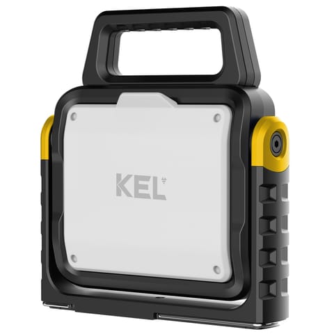 ⁨Naświetlacz akumulatorowy kel, 40w, 6500 lm, 4000 mah, usb-c, 1,5-15h, ipx4, ik07⁩ w sklepie Wasserman.eu