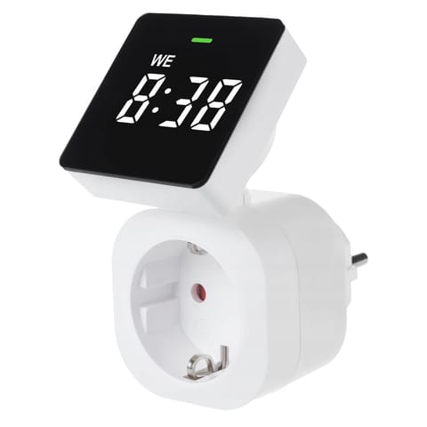 ⁨Programator czasowy, elektroniczny, 24h schuko⁩ w sklepie Wasserman.eu