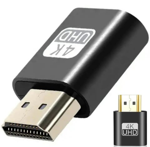 ⁨AK53E Adapter hdmi emulator monitora black⁩ w sklepie Wasserman.eu