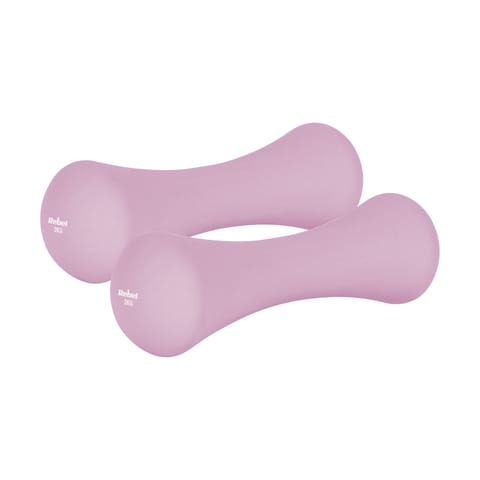 ⁨Hantelki żeliwne neoprenowe 2x2kg, REBEL ACTIVE⁩ w sklepie Wasserman.eu