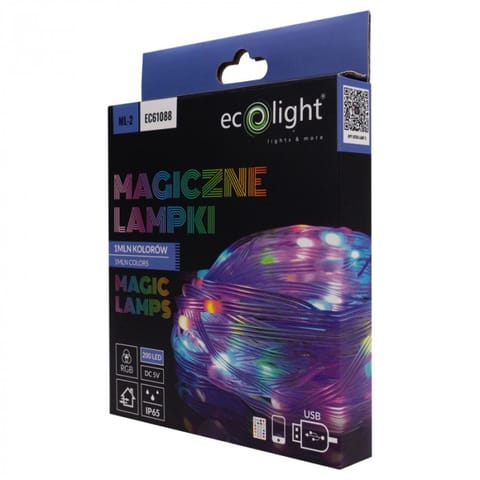 ⁨Magiczne lampki 1mln kolorów 200 led 10m dc5v⁩ w sklepie Wasserman.eu
