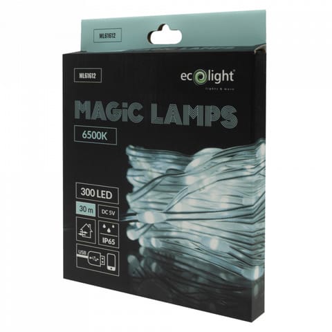 ⁨Magiczne lampki 300 led 6500k 30m dc5v⁩ w sklepie Wasserman.eu
