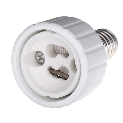 ⁨Przejściówka z e-14 na gu-10, biały, adapter⁩ w sklepie Wasserman.eu