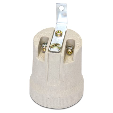 ⁨Oprawka e27 porcelanowa z uchwytem⁩ w sklepie Wasserman.eu