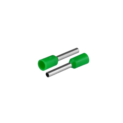 ⁨Końcówka tulejkowa izolowana do przewodów 1x1mm2; dł tulejki 16,4mm zielony  20 szt.⁩ w sklepie Wasserman.eu