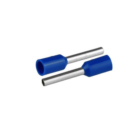 ⁨Końcówka tulejkowa izolowana do przewodów 1x1mm2; dł tulejki 16,4mm niebieski 20 szt.⁩ w sklepie Wasserman.eu