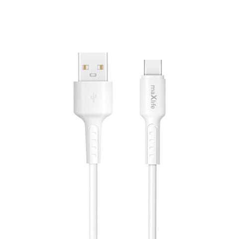 ⁨Maxlife kabel mxuc-13 usb-a – usb-c 1,0 m 3a biały⁩ w sklepie Wasserman.eu