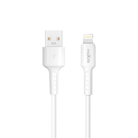 ⁨Maxlife kabel mxuc-13 usb-a – lightning 1,0 m 3a biały⁩ w sklepie Wasserman.eu