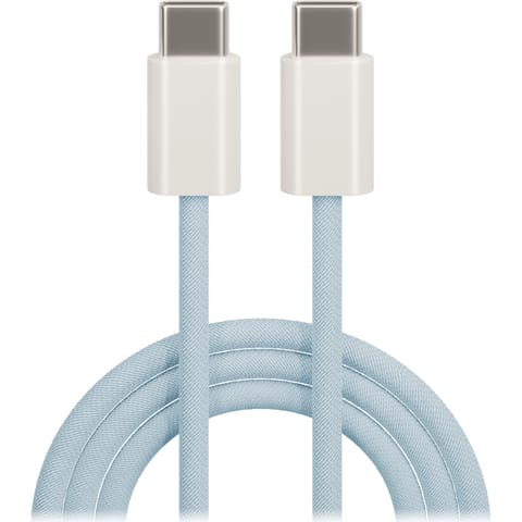 ⁨Maxlife kabel mxuc-06 usb-c – usb-c 1,0 m 20w niebieski nylonowy⁩ w sklepie Wasserman.eu