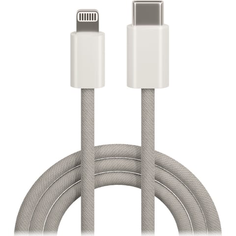 ⁨Maxlife kabel mxuc-06 usb-c – lightning 1,0 m 20w szary nylonowy⁩ w sklepie Wasserman.eu