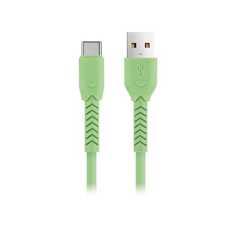 ⁨Maxlife kabel mxuc-04 usb – usb-c 1,0 m 3a zielony⁩ w sklepie Wasserman.eu