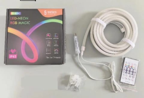 ⁨ZD189A Taśma neon led 5m rgb ip65 + pilot⁩ w sklepie Wasserman.eu