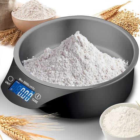 ⁨Elektroniczna waga kuchenna z misą precyzyjna 5kg⁩ w sklepie Wasserman.eu