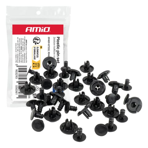 ⁨Zestaw kołków rozporowych 10 mm ? 6.5 mm 20szt. amio-05036⁩ w sklepie Wasserman.eu