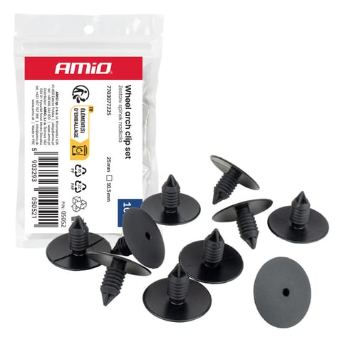 ⁨Zestaw spinek nadkola 25 mm ? 10.5 mm 10szt. amio-05052⁩ w sklepie Wasserman.eu