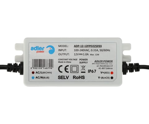 ⁨ZASILACZ IMPULSOWY ADP-12-12-FP ADLER Power⁩ w sklepie Wasserman.eu