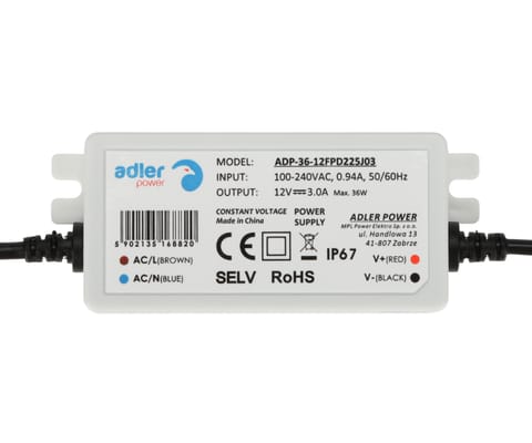 ⁨ZASILACZ IMPULSOWY ADP-36-12-FP ADLER Power⁩ w sklepie Wasserman.eu