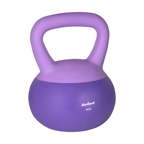 ⁨Soft Kettlebell miękki winylowy 8kg  REBEL ACTIVE⁩ w sklepie Wasserman.eu