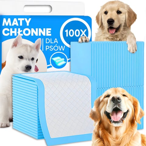 ⁨Maty dla psa chłonne podkłady higieniczne do sikania zwierząt 100szt 40x60 sr272⁩ w sklepie Wasserman.eu