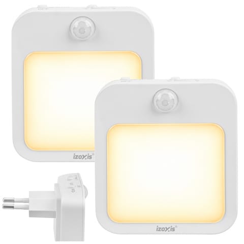 ⁨Lampka nocna LED z czujnikiem ruchu - 2szt. Izoxis⁩ w sklepie Wasserman.eu