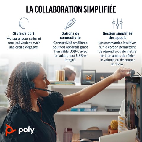 ⁨Poly Blackwire 3210 Monaural USB-C⁩ w sklepie Wasserman.eu