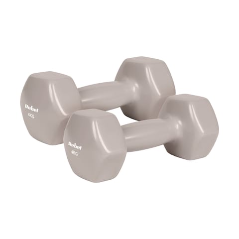 ⁨Hantelki żeliwne winylowe HEX 2x4kg, REBEL ACTIVE⁩ w sklepie Wasserman.eu
