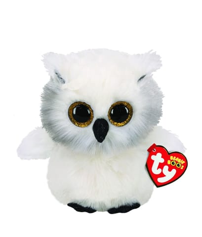 ⁨Mascot TY Beanie Boos - Owl white Austin 15 cm⁩ at Wasserman.eu