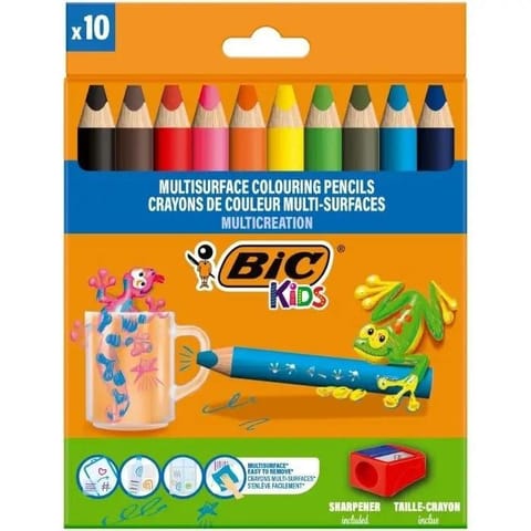 ⁨Kredki ołówkowe Kids Multisurface + temp. 10+1 kol⁩ w sklepie Wasserman.eu
