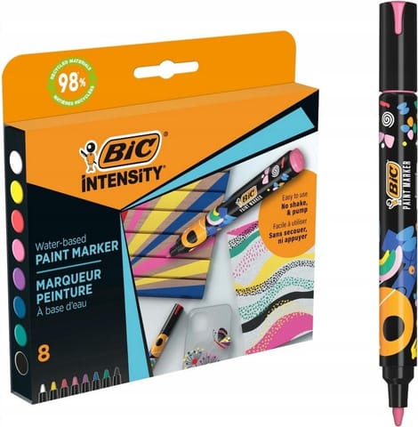 ⁨Markery akrylowe Intensity Classic Paint mix 8szt⁩ w sklepie Wasserman.eu