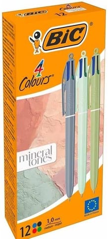 ⁨Długopis 4 Colours Mineral Tones mix (12szt) BIC⁩ w sklepie Wasserman.eu