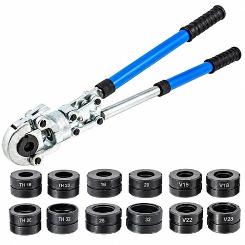 ⁨Praska do rur PEX ALU-PEX BITUXX 6 ton – zestaw 12 szczęk TH U V⁩ w sklepie Wasserman.eu