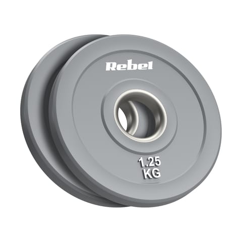 ⁨Obciążenie olimpijskie gumowane BUMPER, seria BEAST, zestaw 2x1.25kg, otwór 51 mm, REBEL ACTIVE⁩ w sklepie Wasserman.eu