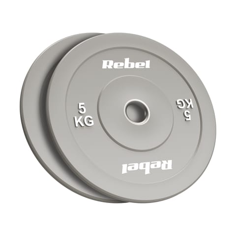 ⁨Obciążenie olimpijskie gumowane BUMPER, seria BEAST, zestaw 2x5kg, otwór 51 mm, REBEL ACTIVE⁩ w sklepie Wasserman.eu