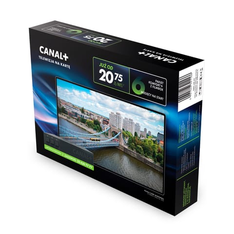 ⁨Usługa CANAL+ SmarDTV DSB4300 z telewizją na kartę (Pakiet Komfort+ na 6 miesięcy)⁩ w sklepie Wasserman.eu