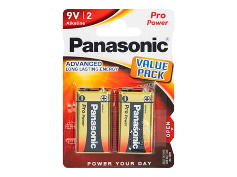 ⁨Bateria alkaliczna 9V 6LR61 Panasonic Pro Power 2szt⁩ w sklepie Wasserman.eu
