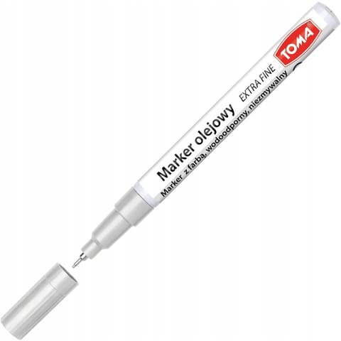 ⁨Marker olejowy EXTRA FINE srebrny TO-442 TOMA⁩ w sklepie Wasserman.eu