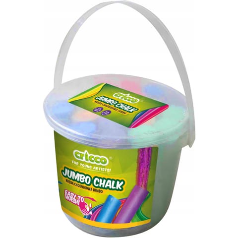 ⁨Kreda kolorowa jumbo CRICCO 20sztuk WIADERKO CR301PB20⁩ w sklepie Wasserman.eu